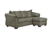 Signature Design by Ashley Darcy Sofa Chaise in Sage Microfiber