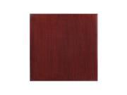 30 Square High Gloss Mahogany Resin Table Top with 2 Thick Drop Lip