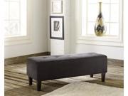 Oversized Accent Ottoman Charcoal