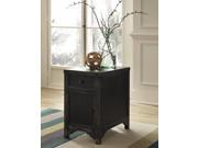 Chair Side End Table Black