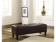 Oversized Accent Ottoman Chocolate