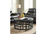 Round Cocktail Table Black