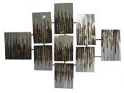Wall Decor Silver Brown Gold Finish
