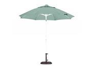 9 Fiberglass Market Umbrella Collar Tilt M White Sunbrella Spectrum Mist