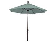 7.5 Fiberglass Market Umbrella Collar Tilt Bronze Sunbrella Spa
