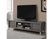 DARK TAUPE RECLAIMED LOOK 70 L EURO TV CONSOLE