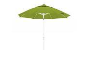 9 Fiberglass Market Umbrella Collar Tilt M White Olefin Kiwi