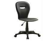 Black Open Back Office Chair by Monarch