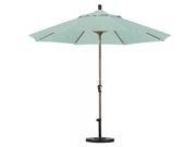 9 Aluminum Market Umbrella Auto Tilt Champagne Sunbrella Spa