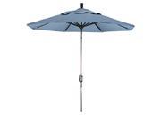 7.5 Aluminum Market Umbrella Push Tilt Bronze Sunbrella Air Blue