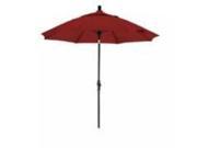 9 Fiberglass Market Umbrella Collar Tilt Bronze Sunbrella Spectrum Mist
