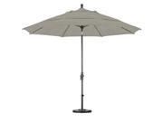 11 Fiberglass Market Umbrella Collar Tilt DV Bronze Sunbrella Spectrum Dove