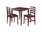 Kingsgate 3 Pc Dinning Table with 2 Hamilton Ladder Back Chairs