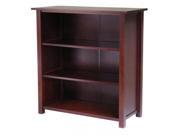 Winsome 94328 4 Tier Medium Beechwood Storage Shelf or Bookcase Antique Walnut