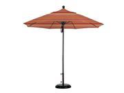9 Fiberglass Market Umbrella Pulley Open Bronze Sunbrella Dolce Mango