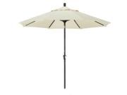 9 Aluminum Market Umbrella Auto Tilt Bronze Sunbrella Natural