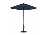 7.5 Complete Fiberglass Market Umbrella P Open Black Sunbrella Spectrum Indigo