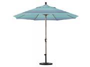 9 Aluminum Market Umbrella Auto Tilt Champagne Sunbrella Dolce Oasis