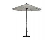 7.5 Complete Fiberglass Market Umbrella P Open Black Sunbrella Granite