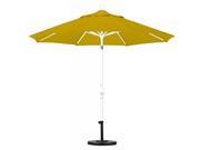 9 Aluminum Market Umbrella Collar Tilt Matted White Sunbrella Sunflowrer Yellow
