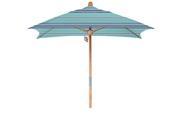 6 x6 Fiberglass Market Umbrella Pulley Open Marenti Wood Sunbrella Dolce Oasis