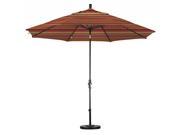 11 Aluminum Market Umbrella Collar Tilt DV Bronze Sunbrella Dolce Mango