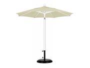 7.5 Fiberglass Market Umbrella PO DVent White Sunbrella Canvas