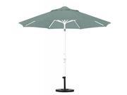 9 Aluminum Market Umbrella Collar Tilt Matted White Sunbrella Spa