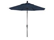 7.5 Aluminum Market Umbrella Push Tilt Bronze Sunbrella Spectrum Indigo