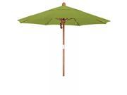 7.5 Fiberglass Market Umbrella Pulley Open Marenti Wood Sunbrella Macaw