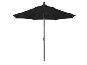 9 Aluminum Market Umbrella Auto Tilt Bronze Sunbrella Black