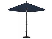 9 Aluminum Market Umbrella Collar Tilt Bronze Sunbrella Spectrum Indigo