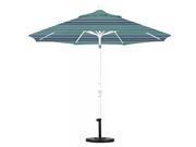 9 Aluminum Market Umbrella Collar Tilt Matted White Sunbrella Dolce Oasis