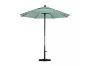 7.5 Complete Fiberglass Market Umbrella P Open Black Sunbrella Spectrum Mist