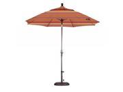 9 Fiberglass Market Umbrella Collar Tilt Bronze Sunbrella Dolce Mango