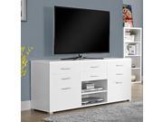 DARK TAUPE RECLAIMED LOOK 60 L TV CONSOLE WITH 8 DRAWERS