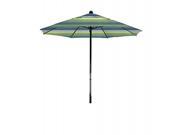 7.5 Complete Fiberglass Market Umbrella P Open Black Sunbrella Seville Seaside
