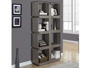 DARK TAUPE RECLAIMED LOOK 71 H BOOKCASE
