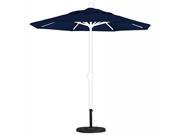 7.5 Aluminum Market Umbrella Push Tilt Matte White Pacifica Sapphire