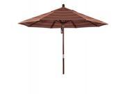 9 Wood Market Umbrella Pulley Open Marenti Wood Sunbrella Dolce Mango