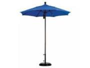 7.5 Fiberglass Market Umbrella PO DVent Silver Anodized Sunbrella Spa