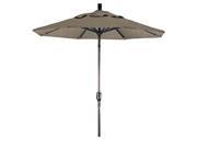 7.5 Aluminum Market Umbrella Push Tilt Bronze Sunbrella Taupe