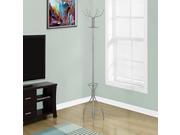 COAT RACK 70 H SILVER METAL WITH AN UMBRELLA HOLDER
