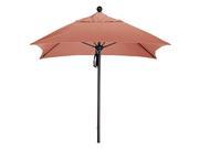 6 Fiberglass Market Umbrella PO DVent Matte White Sunbrella Henna