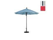 9 Fiberglass Market Umbrella Pulley Open S Anodized Olefin Red