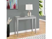 CONSOLE TABLE 42 L BRUSHED SILVER MIRROR