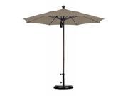 7.5 Fiberglass Market Umbrella PO DVent Bronze Sunbrella Taupe