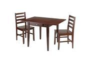 Hamilton 3 Pc Drop Leaf Dining Table with 2 Ladder Back Chairs