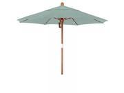 7.5 Fiberglass Market Umbrella Pulley Open Marenti Wood Sunbrella Spa