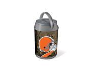 Mini Can Cooler Silver Gray Cleveland Browns Digital Print